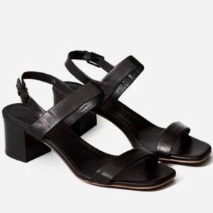 Everlane Black Leather Sandals
